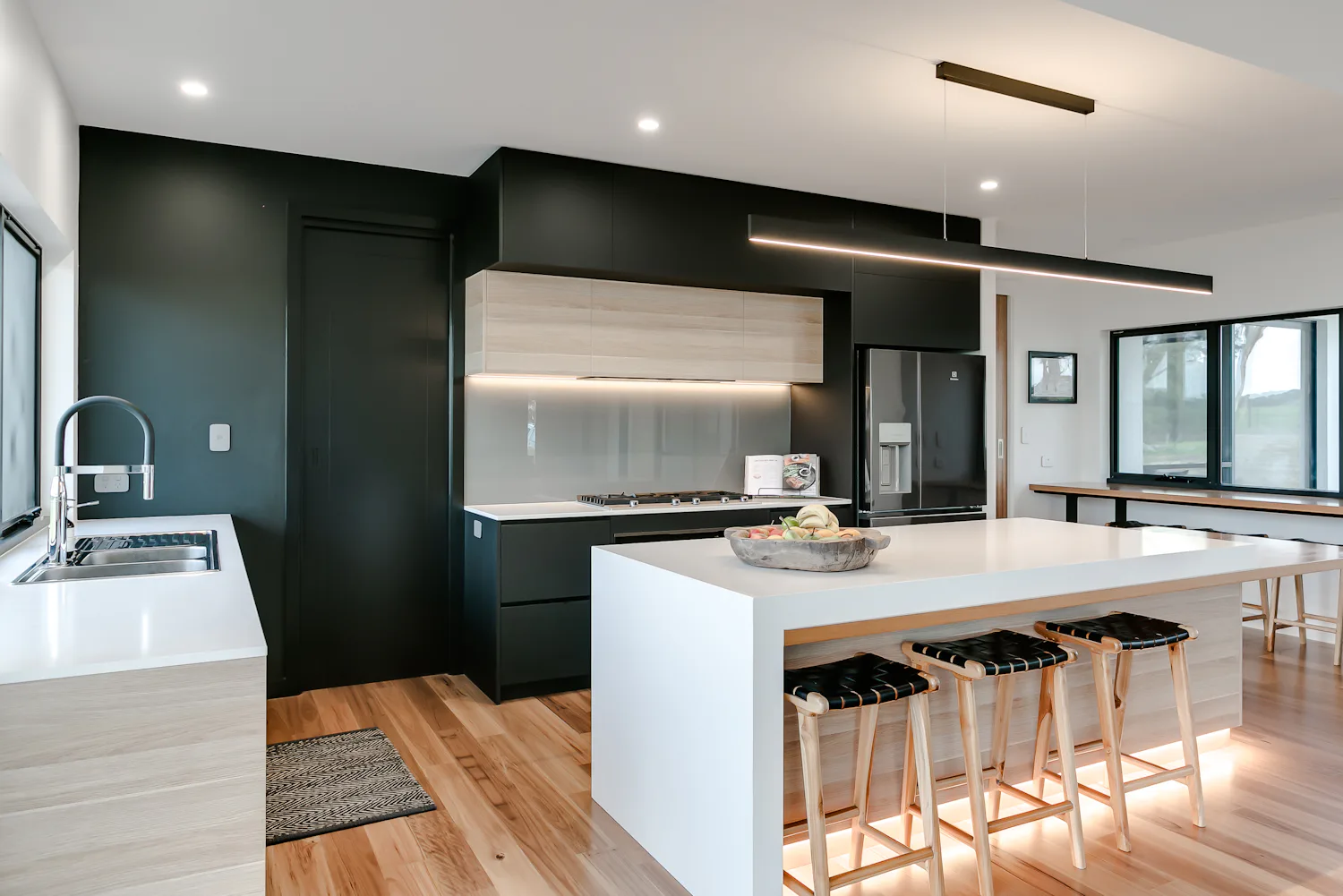 New modern monochrome kitchen in Waitpinga